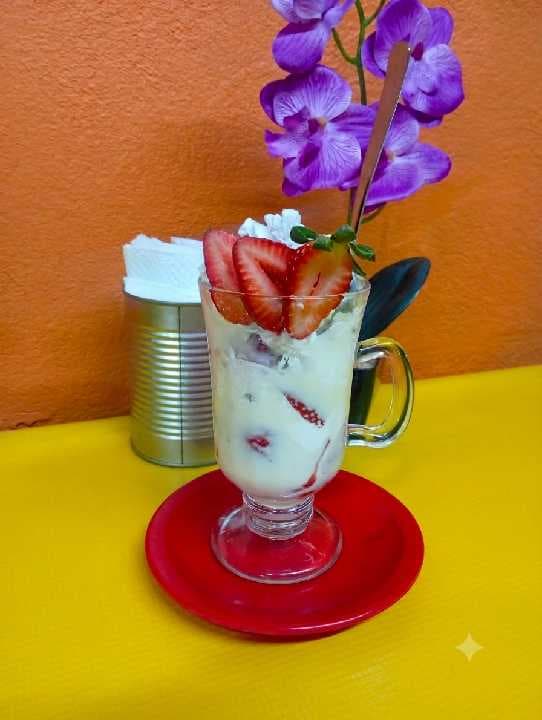 Fresas con crema Medianas