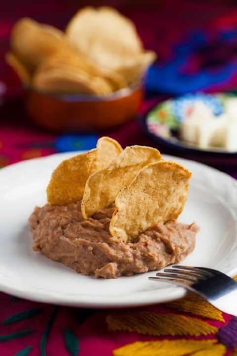 Extra frijoles con chorizo